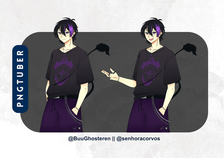 Encomenda de PNGtuber que fiz para o @BuuGhosteren.