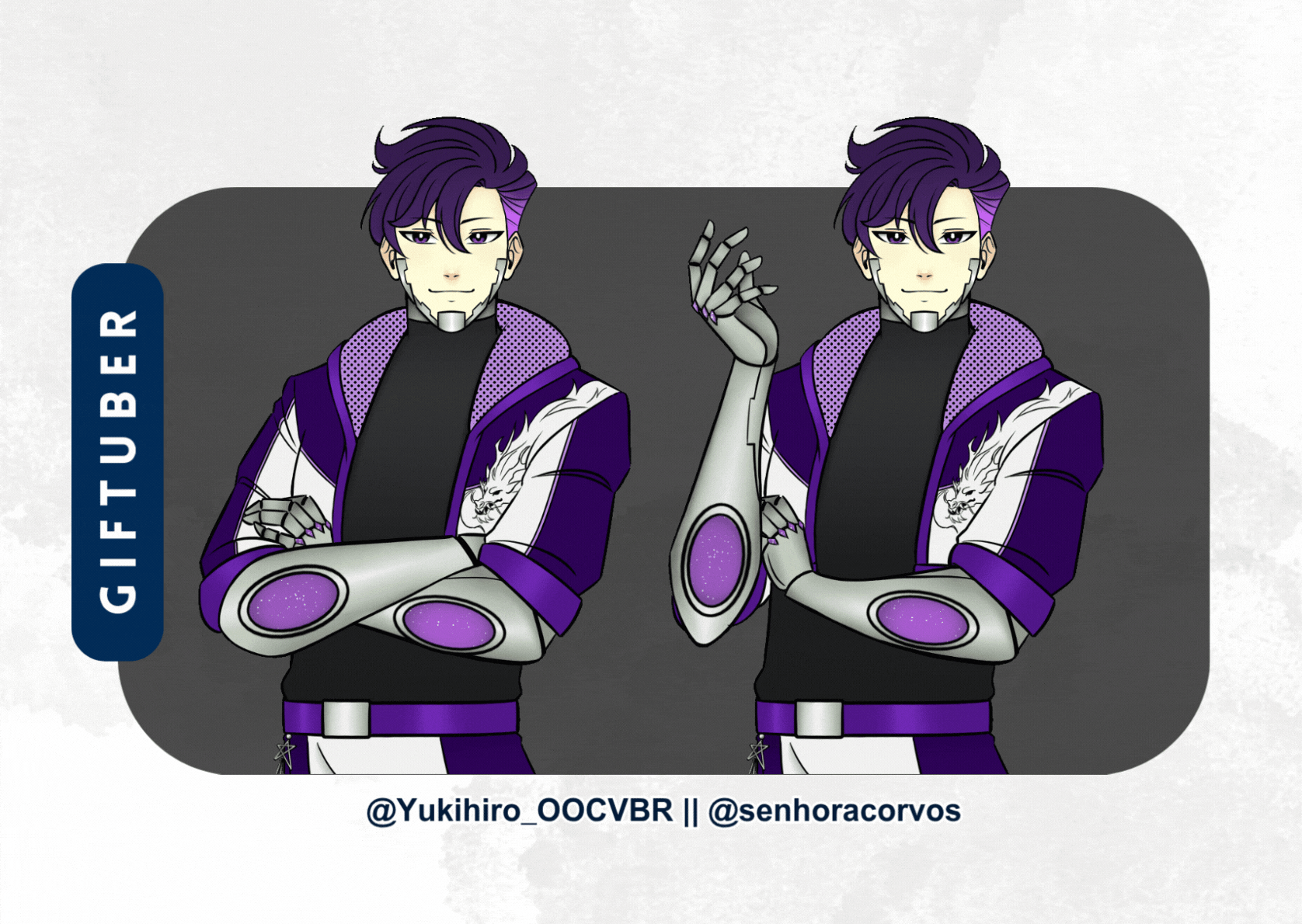 Encomenda de GIFtuber que fiz para o @/Yukihiro_OOCVBR.